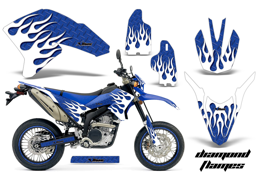 Yamaha WR250X R 07-09 Graphics Kit DF WBL NPs